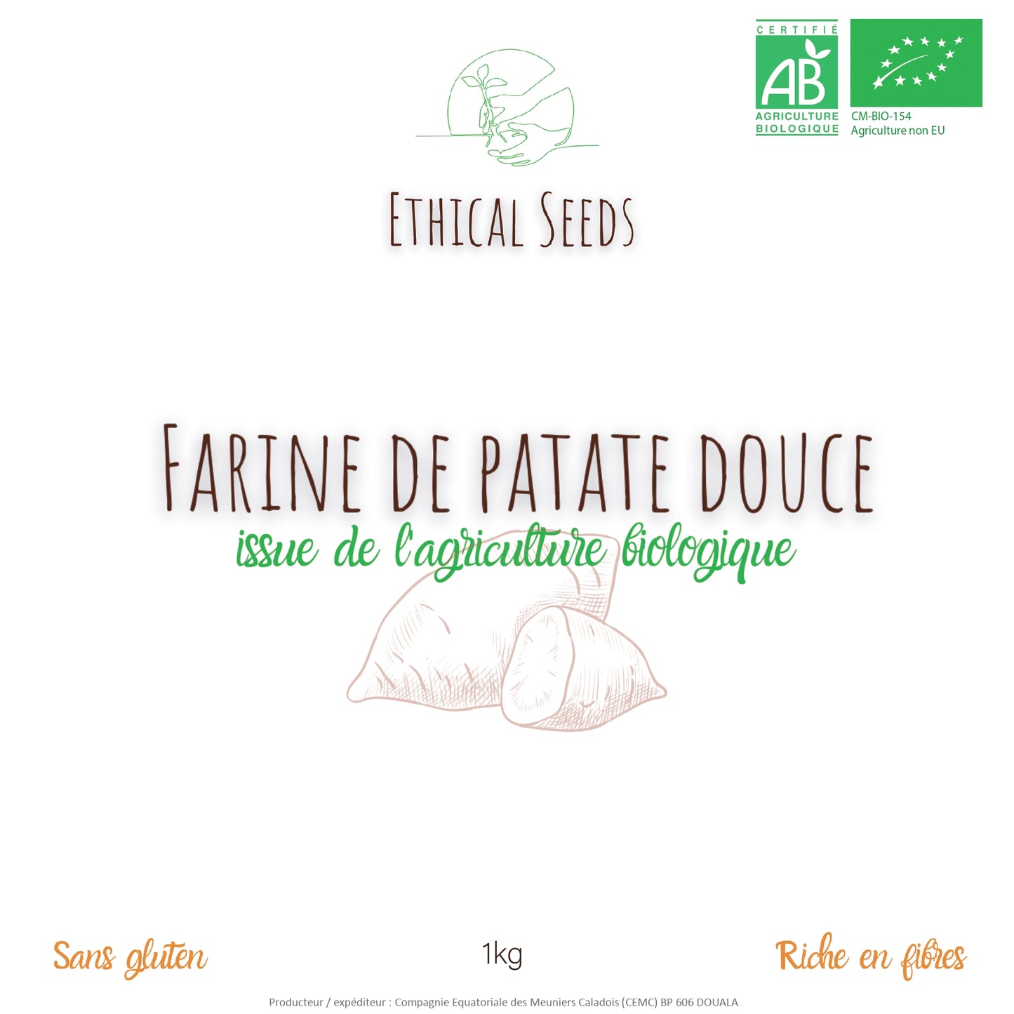 Farine de patate douce bio 1kg