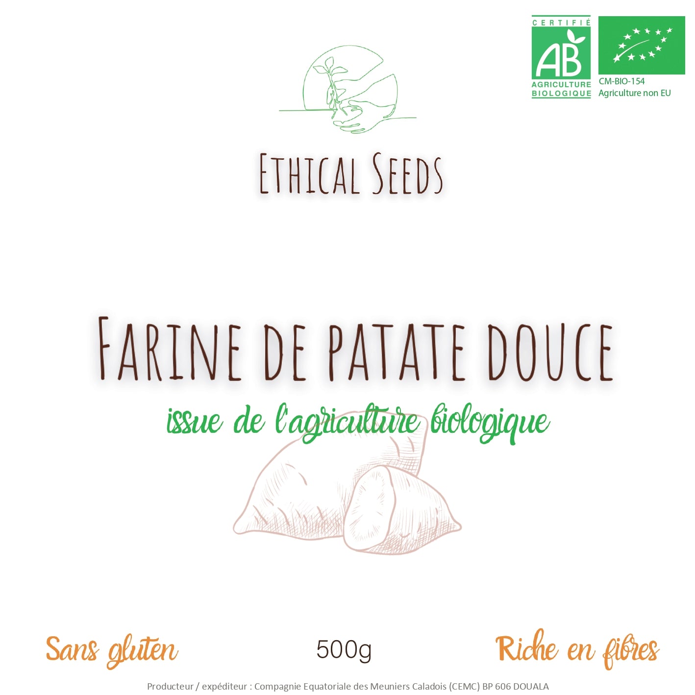 Farine de patate douce bio 500g